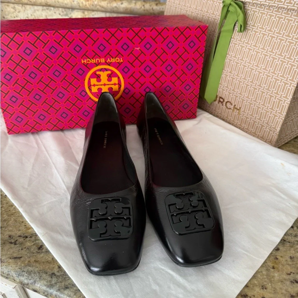 New tory burch Georgia Ballet in Perfect Black - Picture 3 of 10